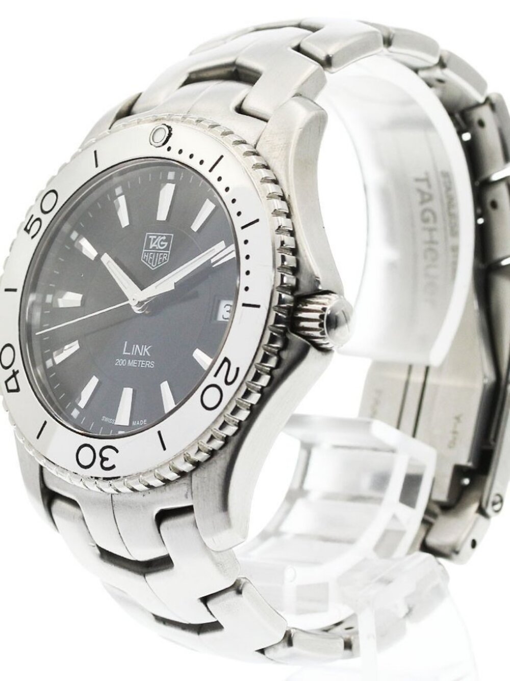 TAG HEUER Link WJ1110.BA0570 Date black Dial Quartz Men's Watch_948856